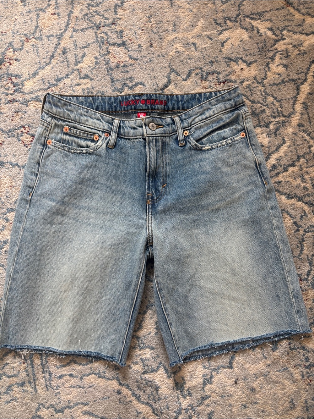 Lucky Brand Faded Blue Denim Cutoff Shorts